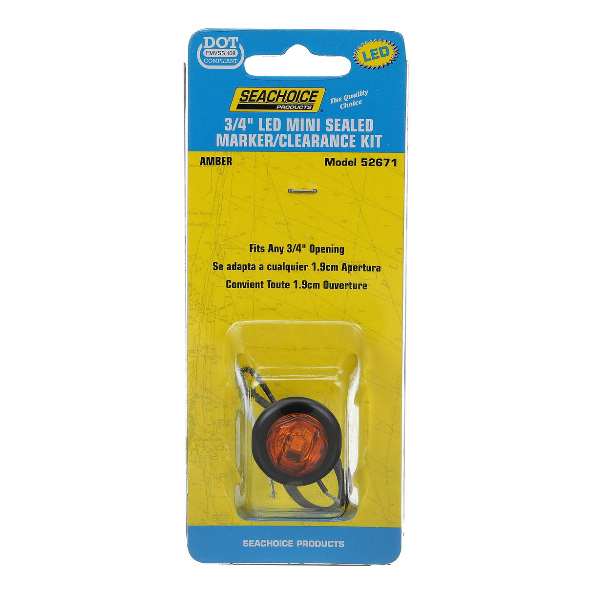 Seachoice Marker Light, Amber LED, Trailer - MCL12AKSCH - official Seachoice product image 7