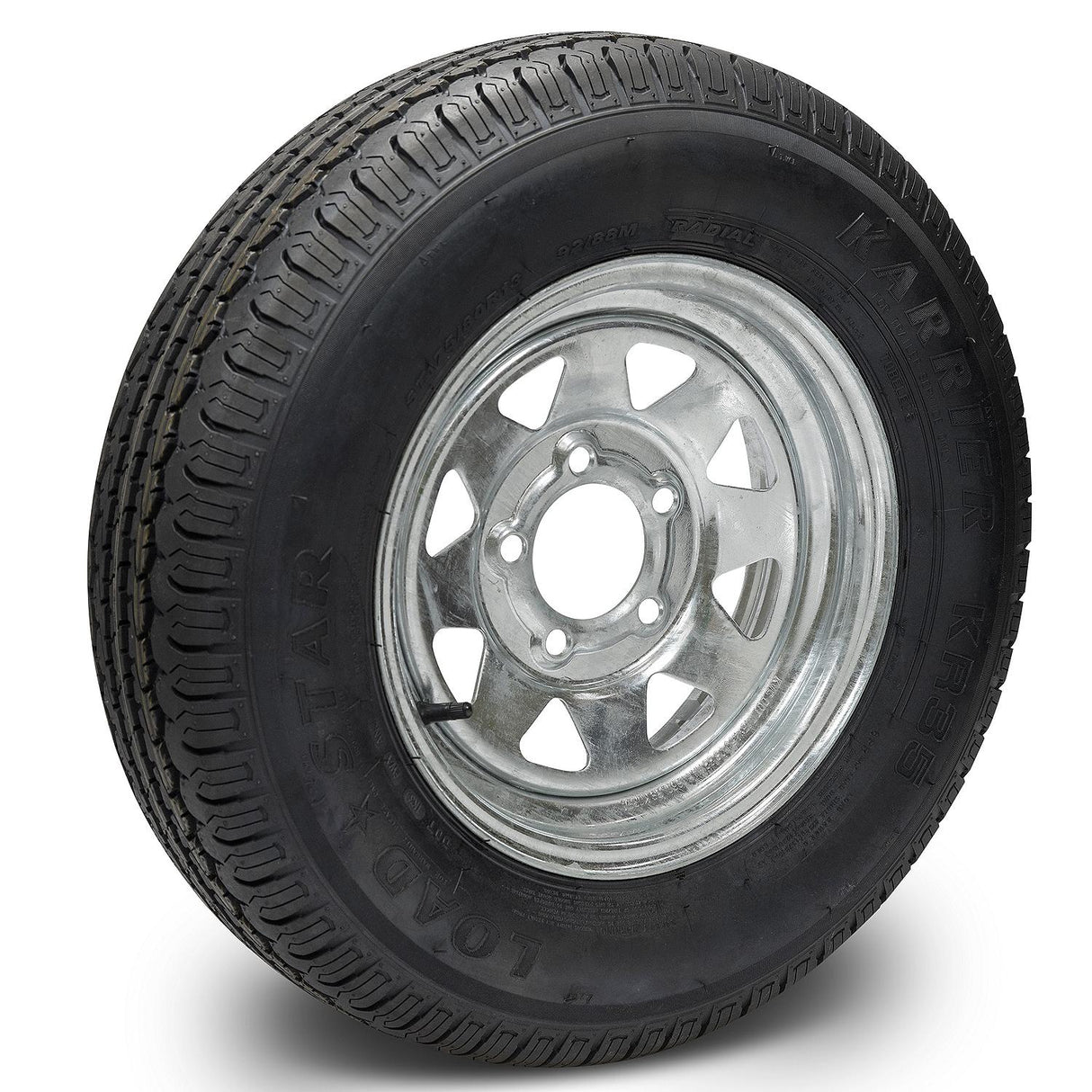 Seachoice Products Seachoice 53401 ST175/80R13C/5H KR35 13" Galvanized Spoke, 5-Lug on 4-1/2" Radial Tire & Wheel Assembly - 39262 - official Seachoice product image 4