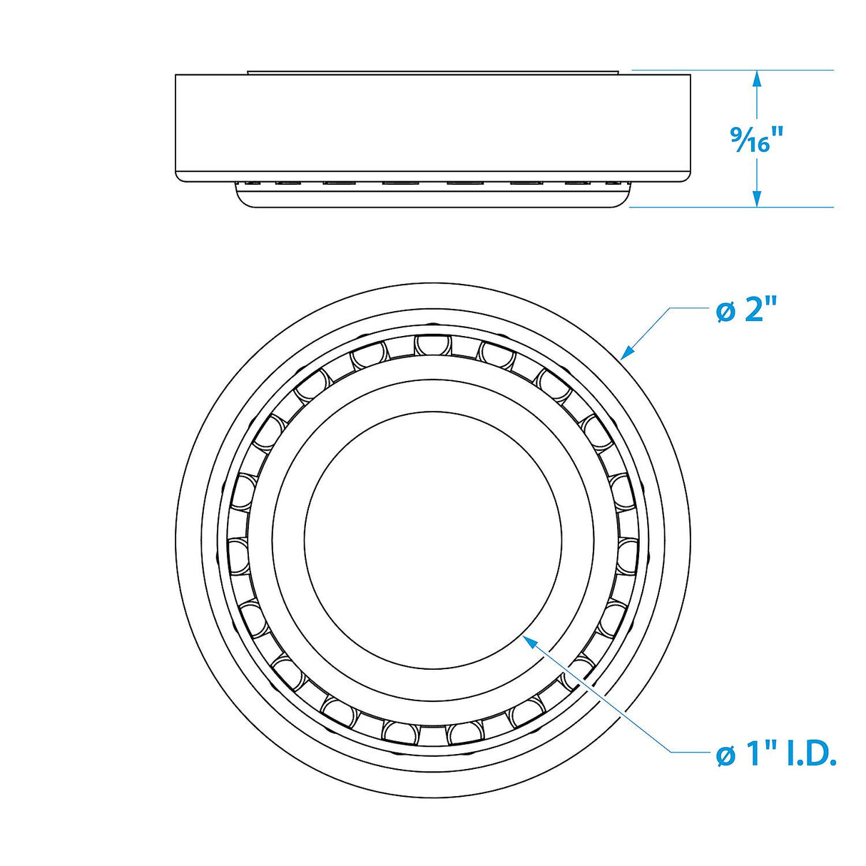 Seachoice Marine Boat Trailer Wheel Bearing Kit, 1 In. Axle, Set of 2 - 53531 - image 2
