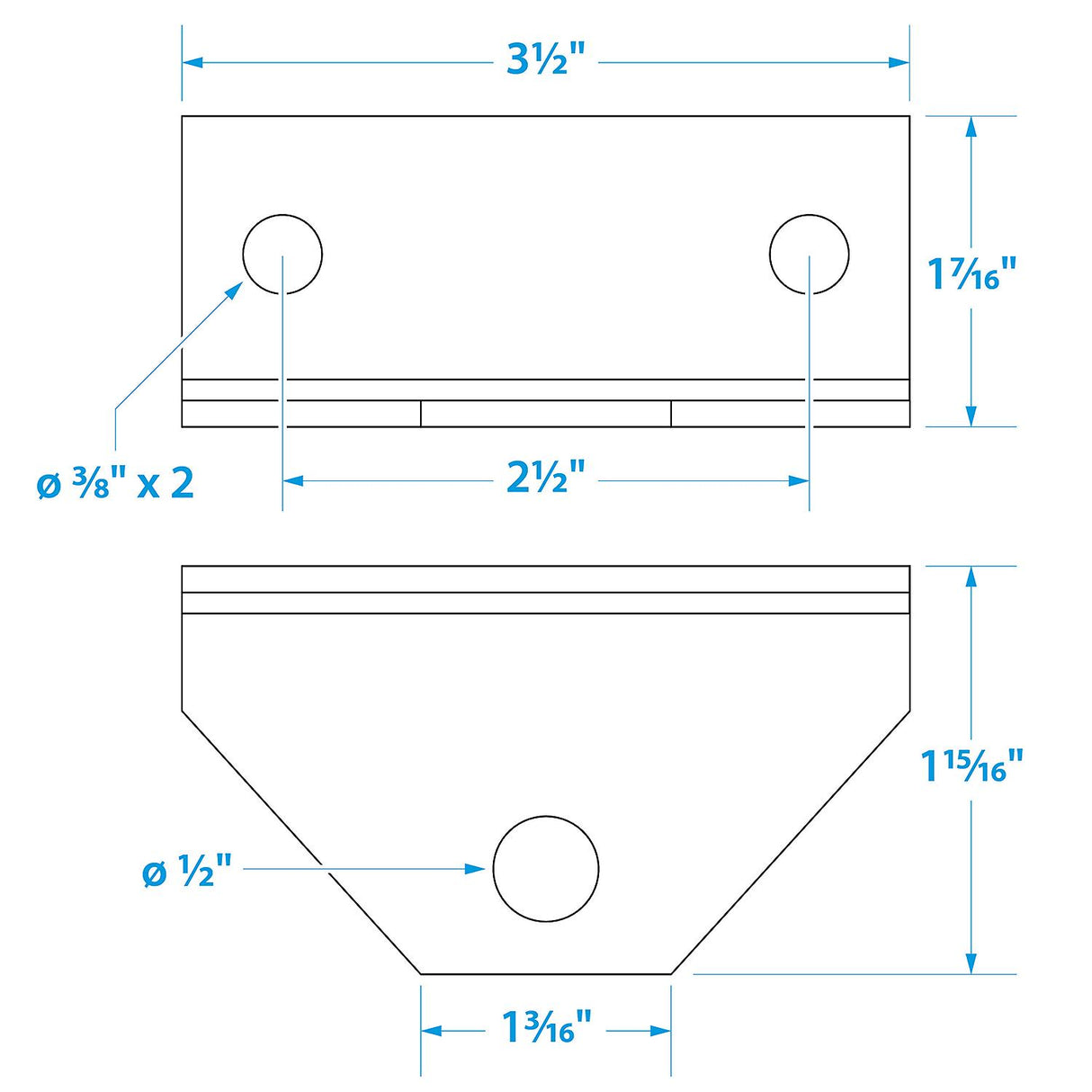 Seachoice Replacement Angle Bracket for Boat Trailer Swivel Bolster Bracket, 11 Gauge Galvanized Steel - 55300 - official Seachoice product image 5