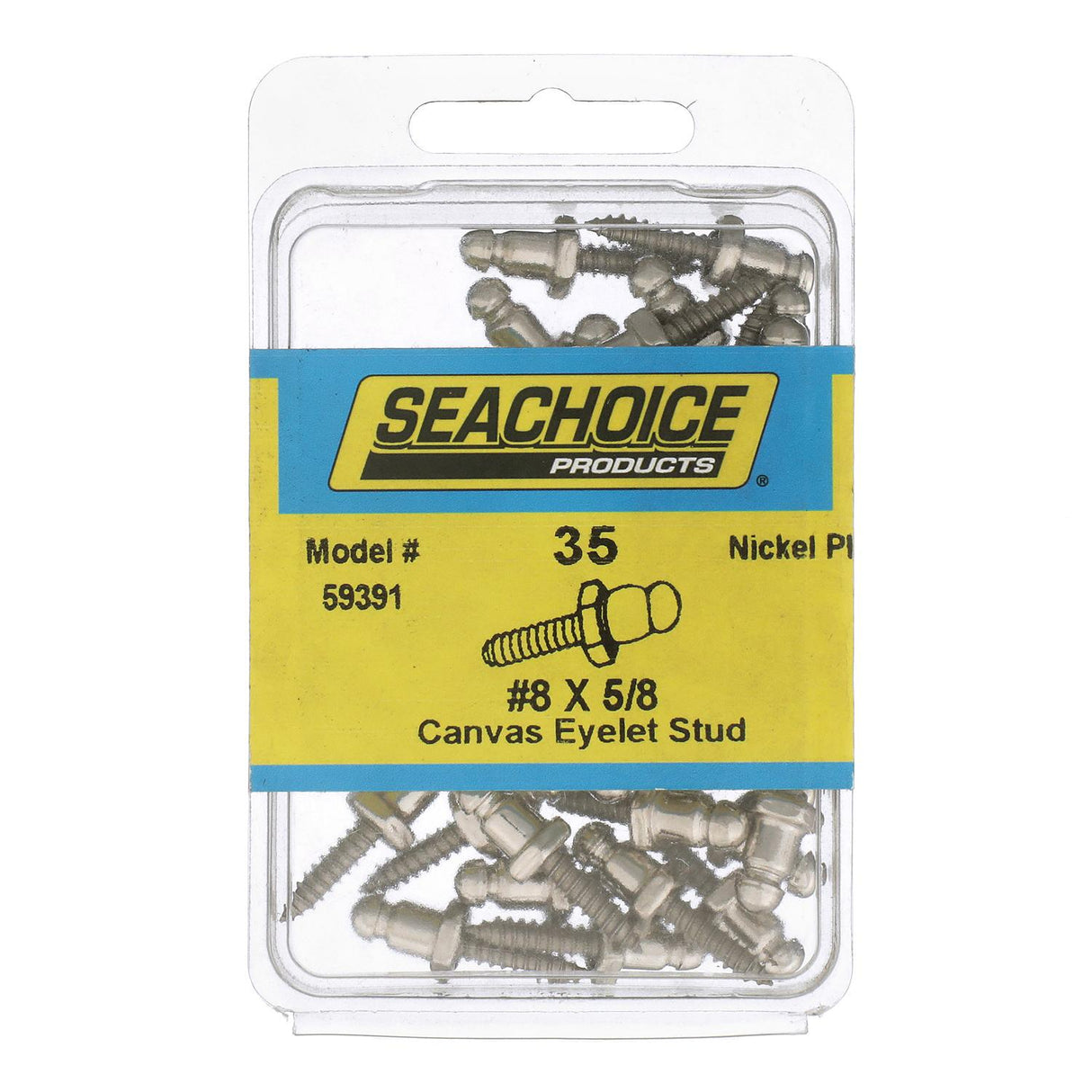 Seachoice Eyelet Stud w/ Tapping Stainless Steel Screw, #8 X 5/8 In., Bag of 35 - RP-BP7246SC - official Seachoice product image 3