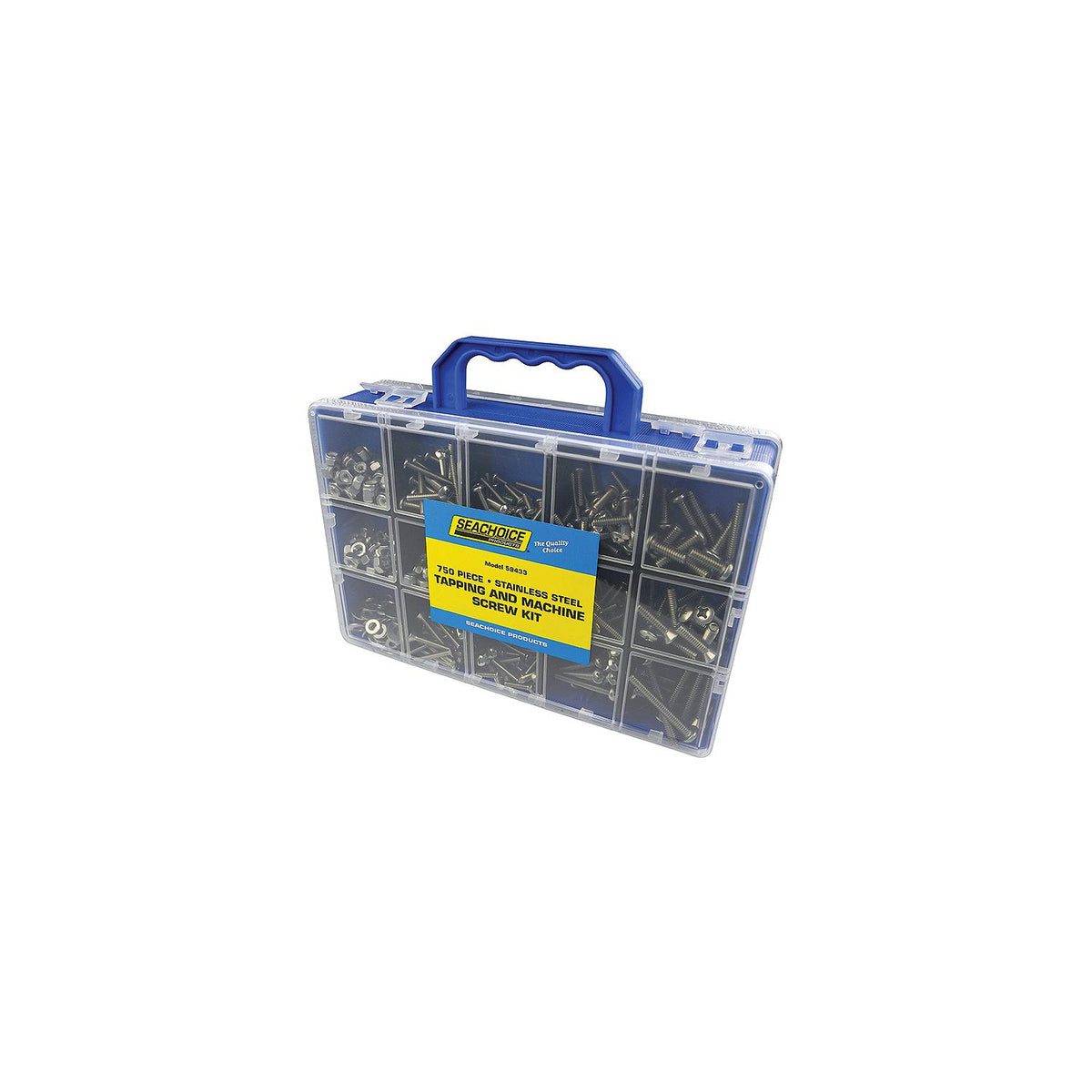 Seachoice Stainless Steel Tapping and Machine Screw Kit, 750 Piece - RP-KP6945SC - image 4