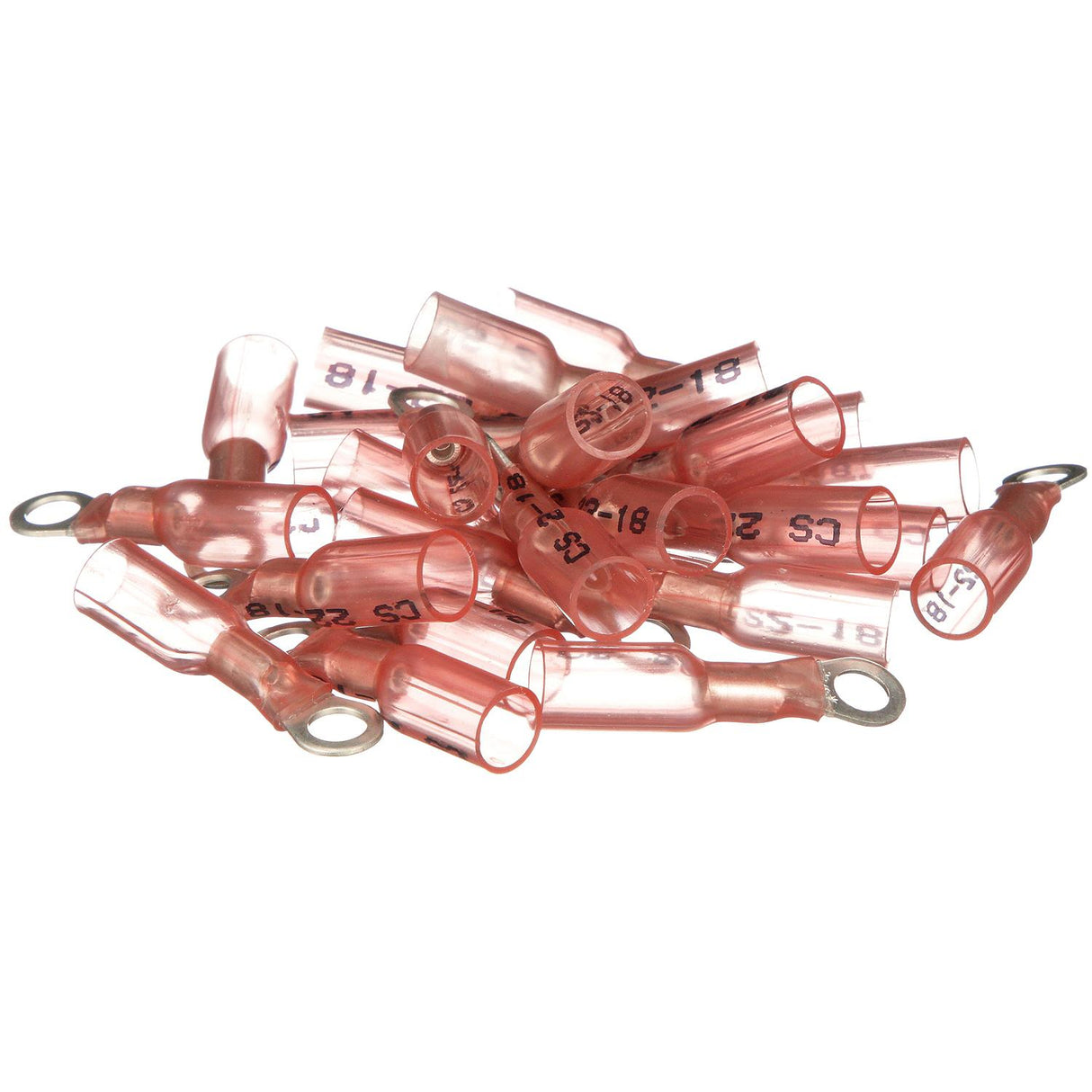 Seachoice Marine Grade Heat-Shrinkable Ring Terminal, Fits #10 Stud, 22-18 Wire Range, Red, Pack of 25 - 60161 - official Seachoice product image 4