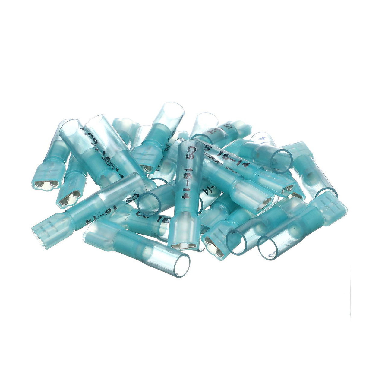 Seachoice 60291 Heat Shrink Insulated Disconnect, Marine Grade Heat-Shrinkable Female Disconnect Terminals, Blue, Pack of 25, 16-14 Wire Range - 60291 - official Seachoice product image 3