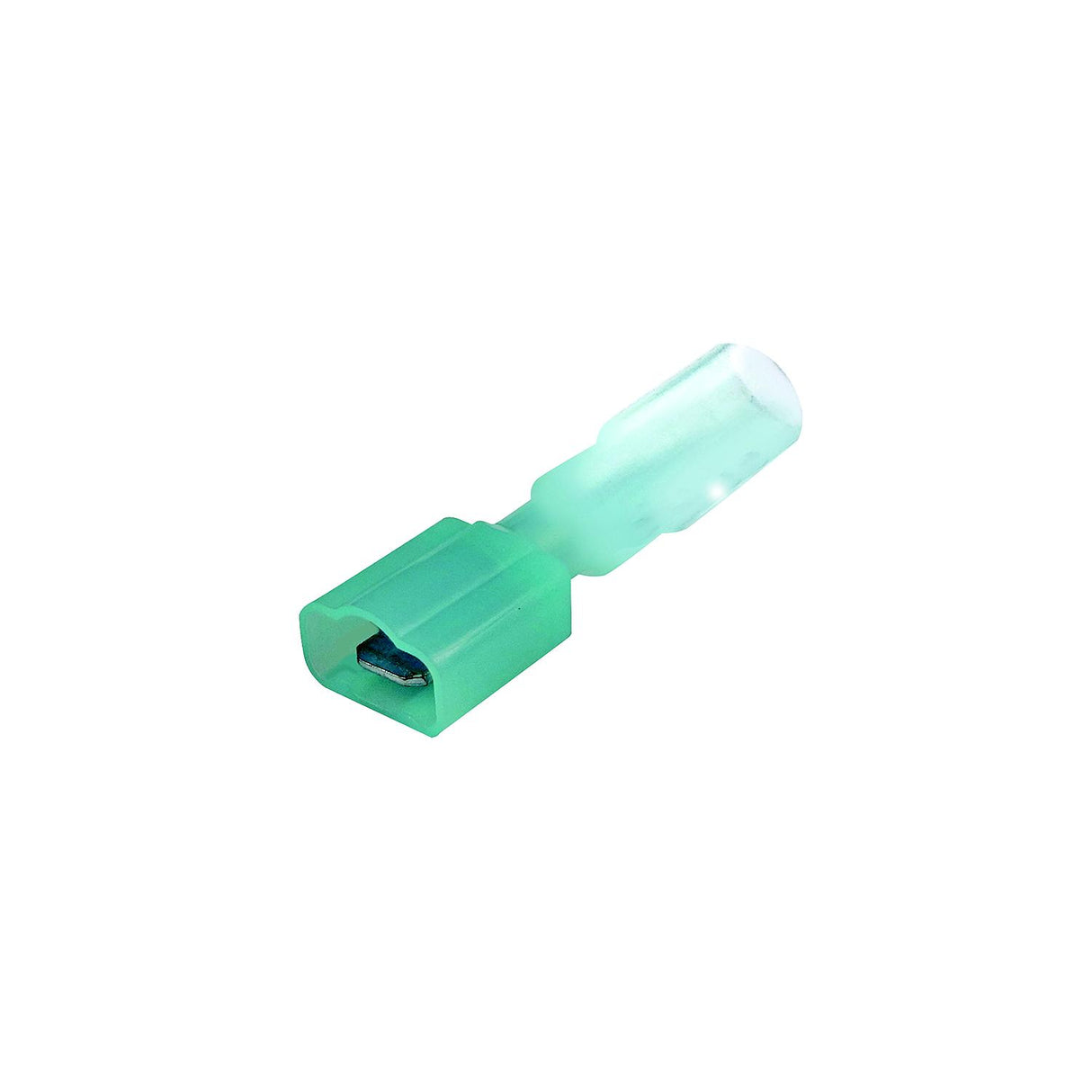 Seachoice 60303 3-to-1 Heat Shrink Insulated Quick Disconnect, 16-14 Ga., 0.187" Male, Blue, 25-Pack - 60303
