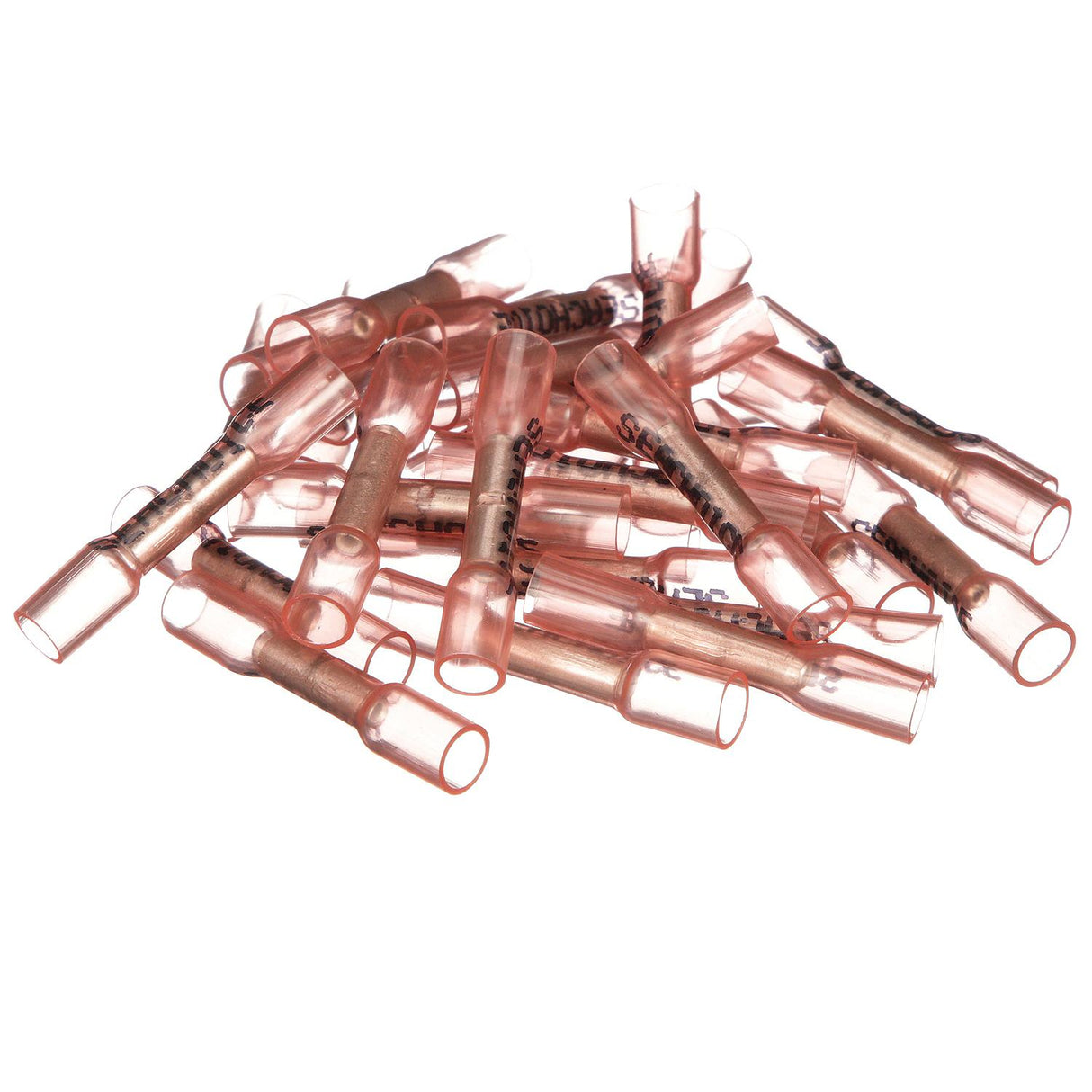 Seachoice Heat Shrink Butt Connector, Marine Grade Heat-Shrinkable Butt Splices, Red, Pack of 100, 22-18 Wire Range - 61151 - official Seachoice product image 5