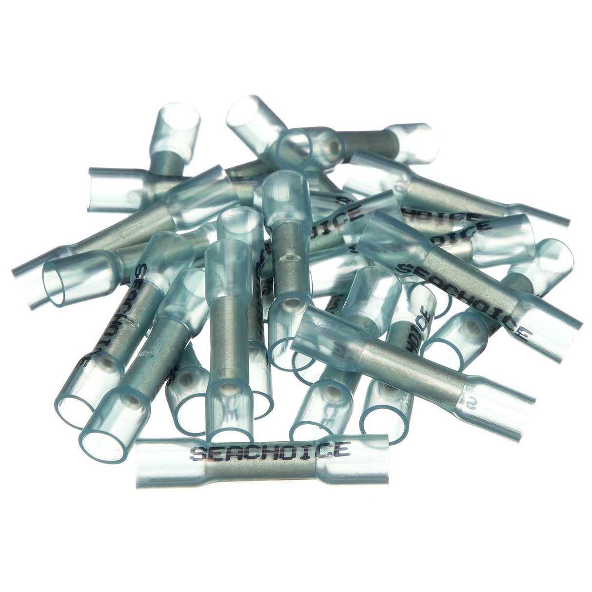 Seachoice Heat Shrink Butt Connector, Marine Grade Heat-Shrinkable Butt Splices, Blue, Pack of 500, 16-14 Wire Range - 50-62781 - official Seachoice product image 5
