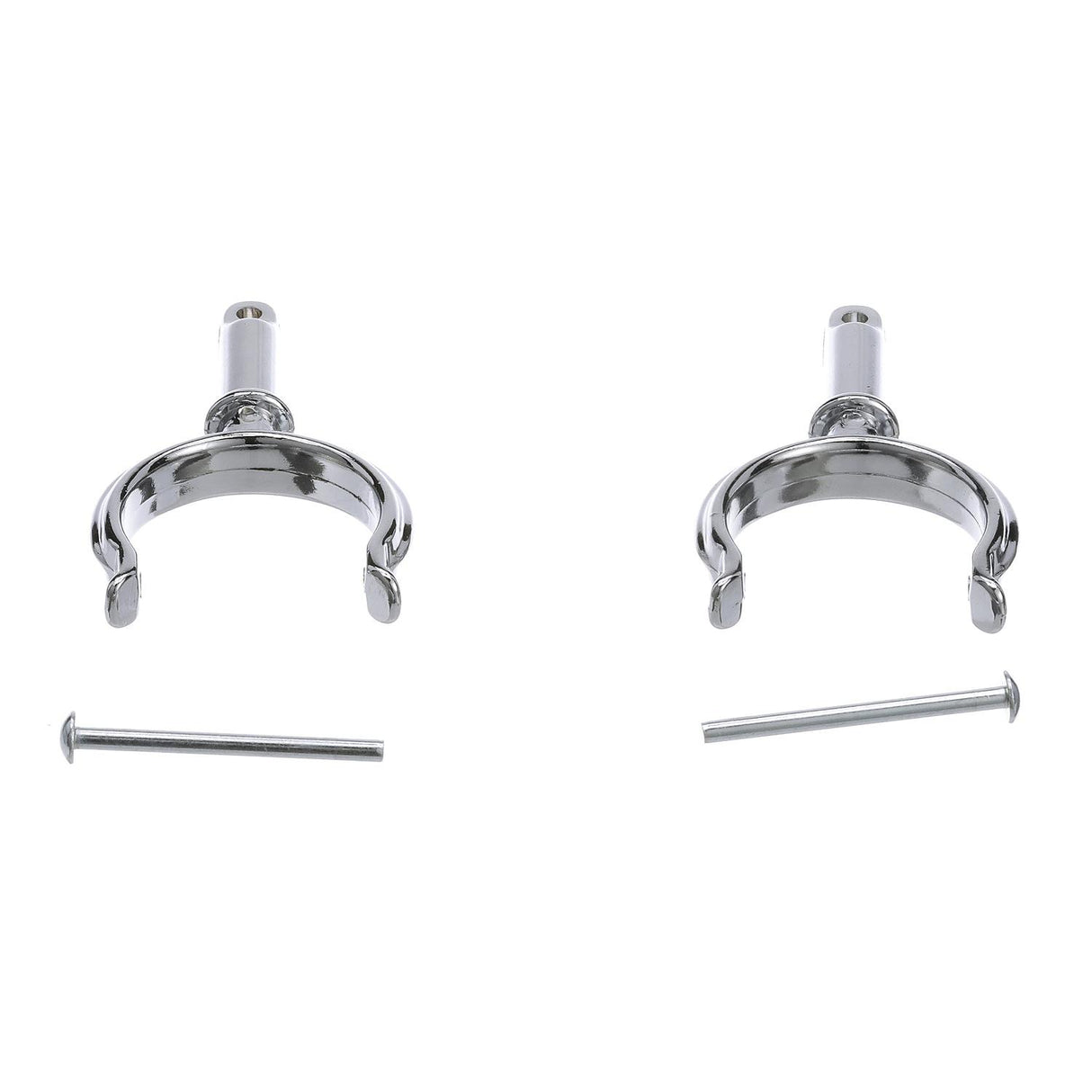 Seachoice Top-Mount Rowlock Horns Set, Chrome-Plated Zinc, Includes 2 Rowlocks w/ Locking Pins - 50-70501 - official Seachoice product image 5