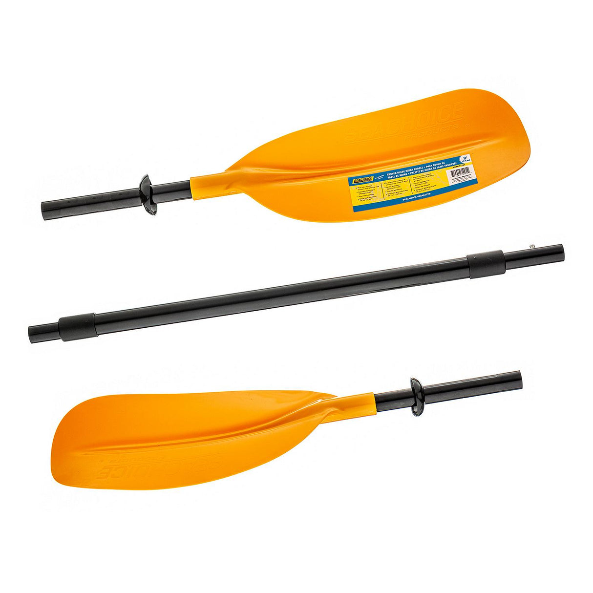 Seachoice 8 Ft. 3-Piece Straight-Blade Kayak Paddle, 19-3/8 In. X 7-3/4 In. Blades, 1-1/8 In. Dia. Anodized Aluminum Shaft - 71161 - official Seachoice product image 6