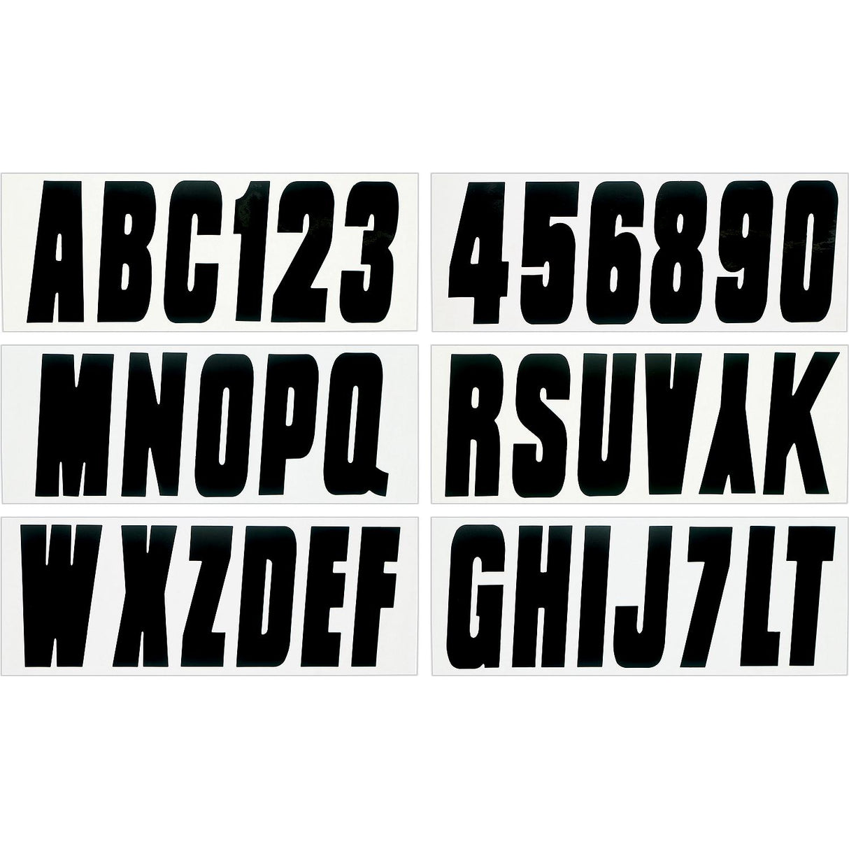 Seachoice 74129 3" Premium Letter & Number Kit, Black, Self-Adhesive Vinyl - image 1