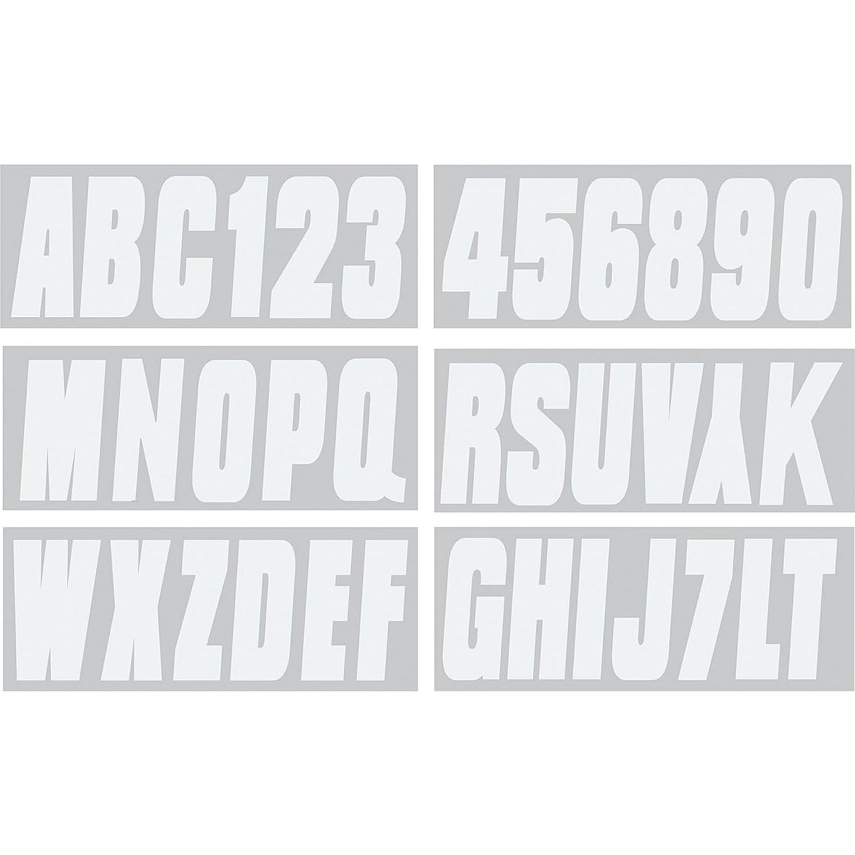 Seachoice 74130 3" Premium Letter & Number Kit, White, Self-Adhesive Vinyl - image 1