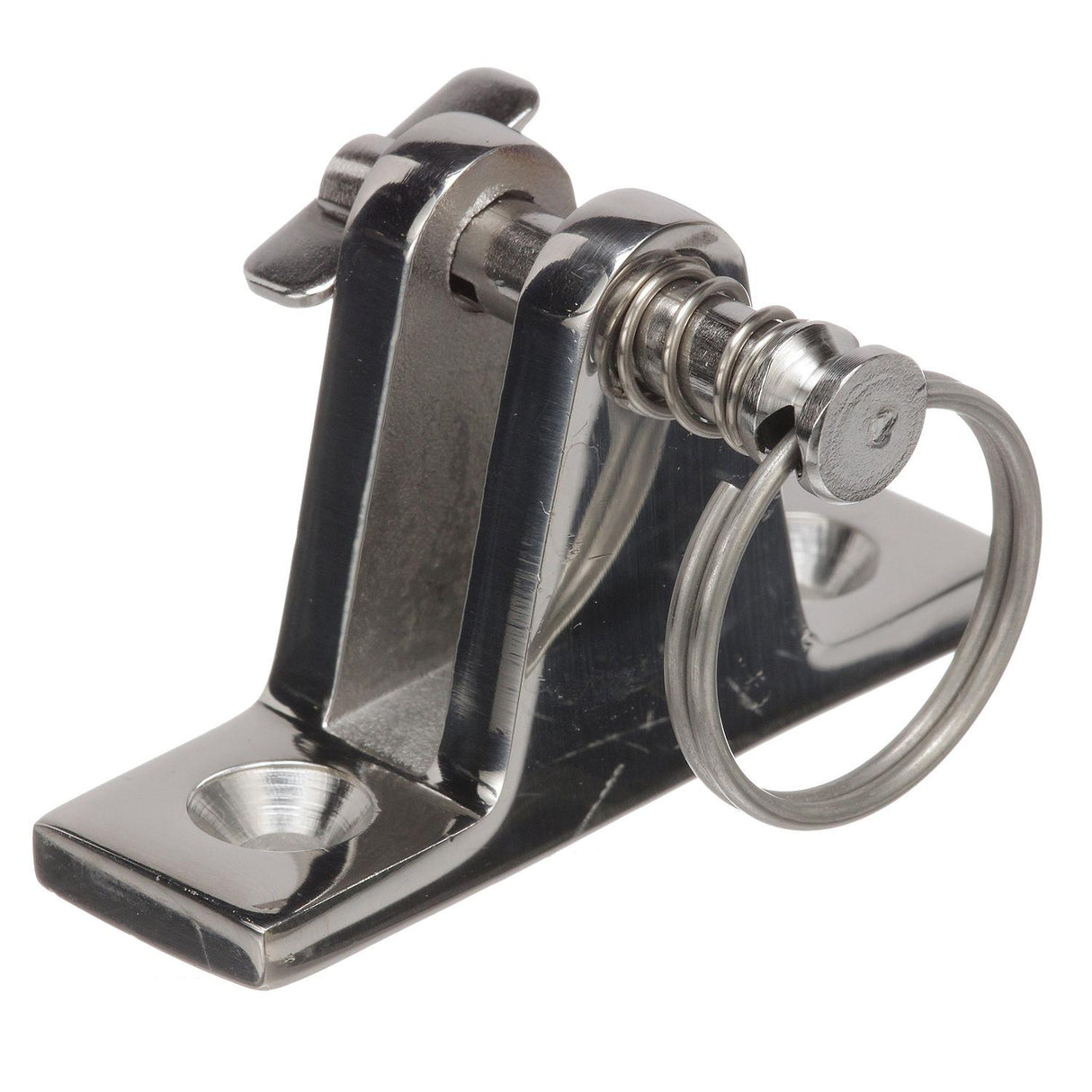 Seachoice 75941 Deck Hinge for Bimini Top, Removable Spring Loaded Pin, Stainless Steel - SC50-75941 - official Seachoice product image 4