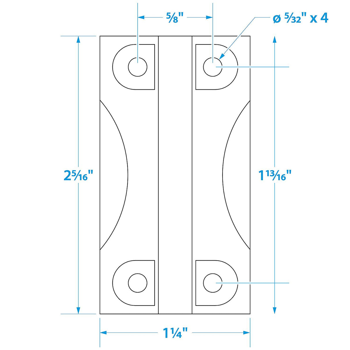 Seachoice Igloo Cooler Replacement Hinge, Plastic, Pack of 2 - 76901