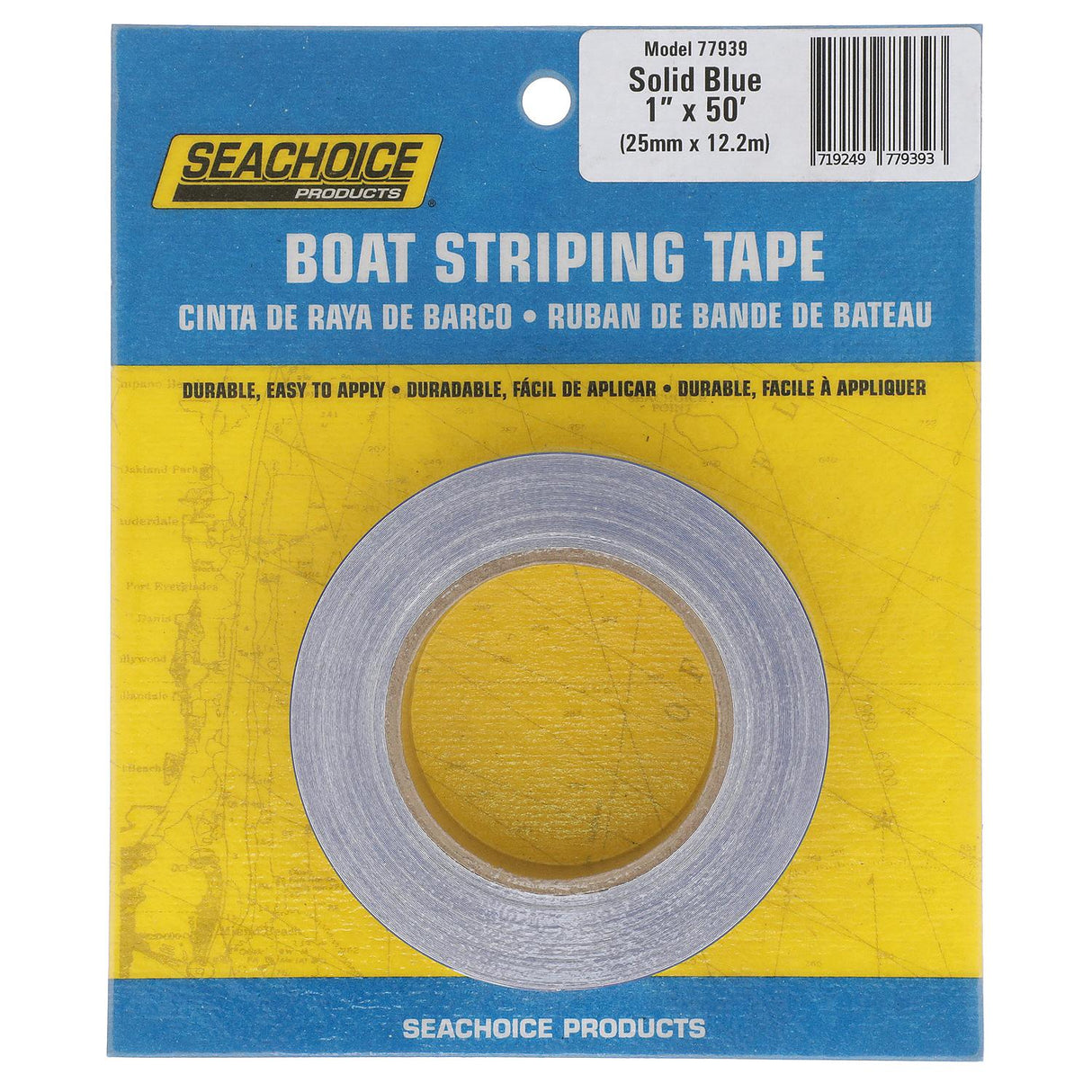 Seachoice Self-Adhesive Boat Striping Tape, 3 Mil Vinyl, 1 in. X 50 Ft., Blue - 77939 - official Seachoice product image 3