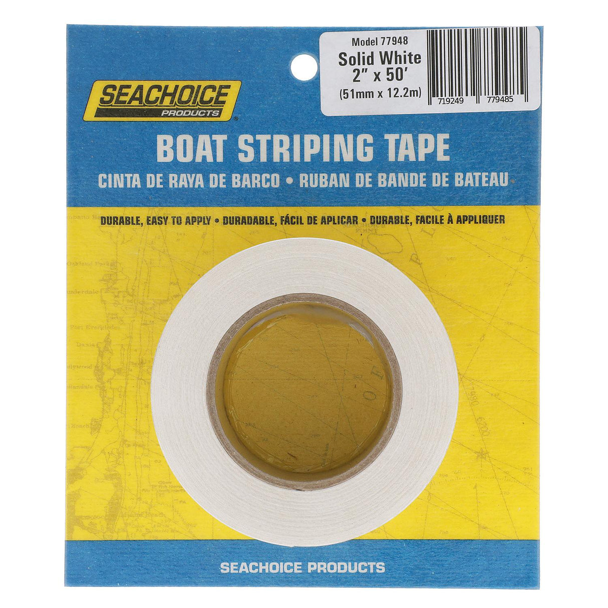 Seachoice Self-Adhesive Boat Striping Tape, 3 Mil Vinyl, 2 in. X 50 Ft., White - 77948 - official Seachoice product image 6