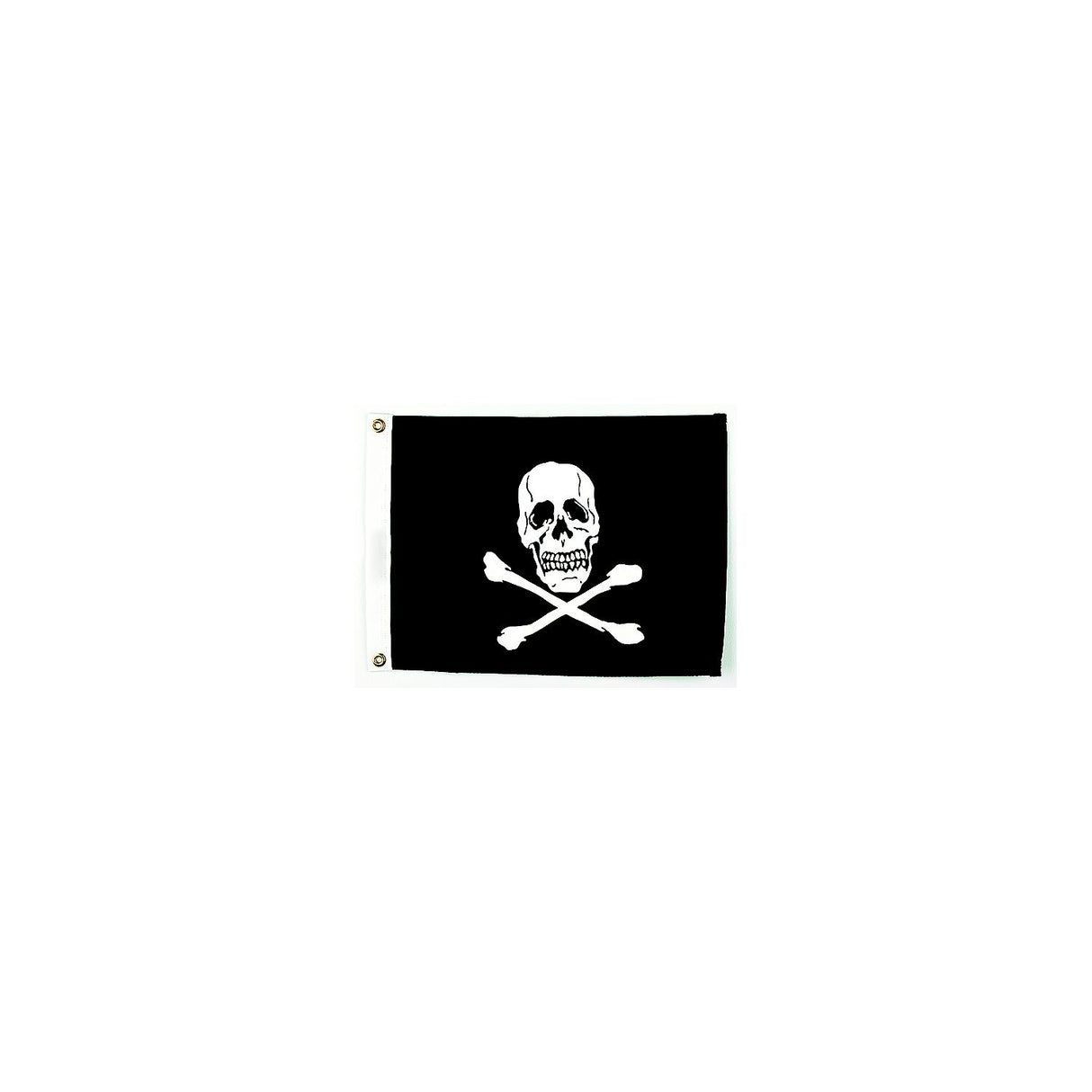 Seachoice 78251 12" x 18" Nylon Print Dyed Jolly Roger Flag - 78251
