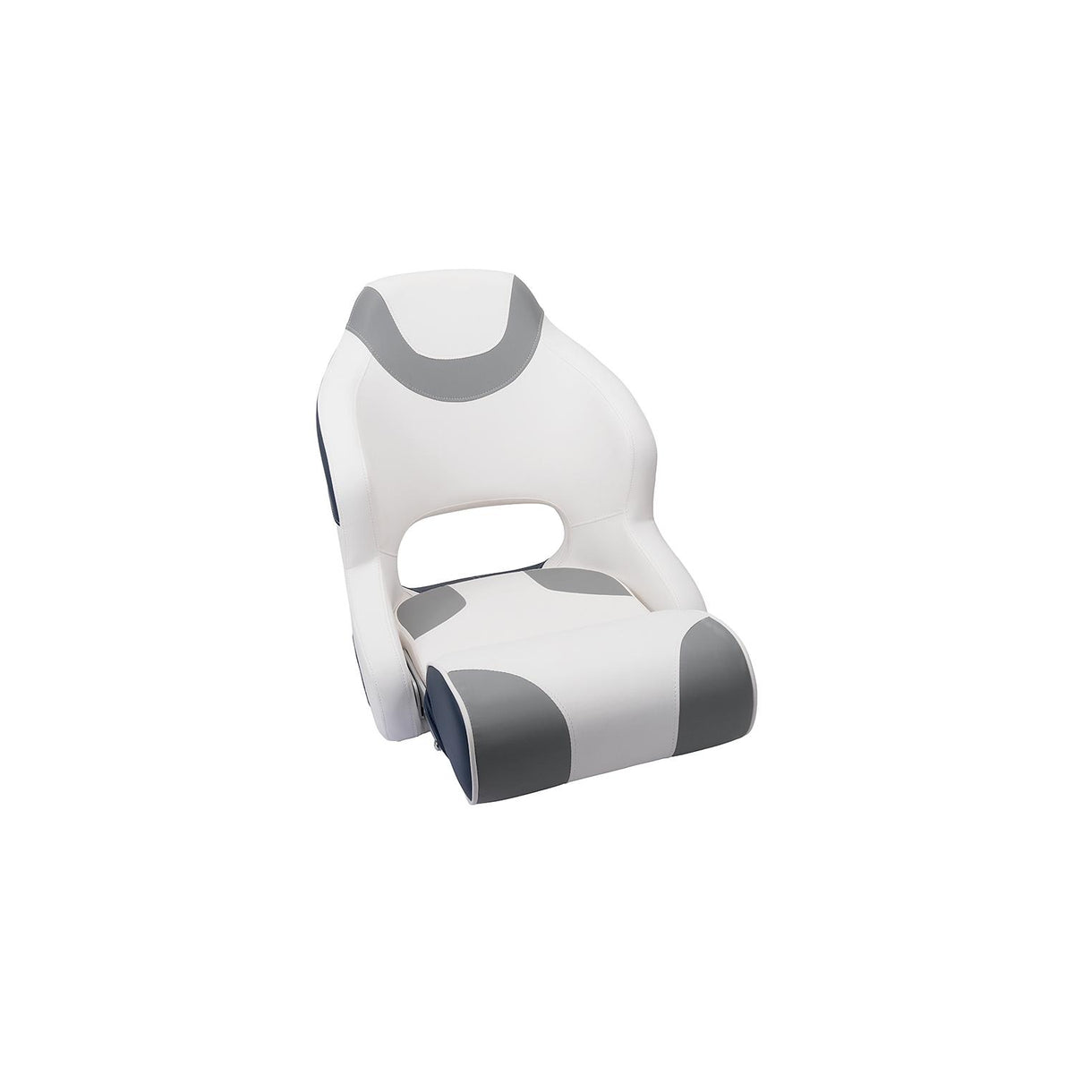 Seachoice 78460 Bucket Seat with Bolster, White/Gray/Navy - XK-BBSB-RM