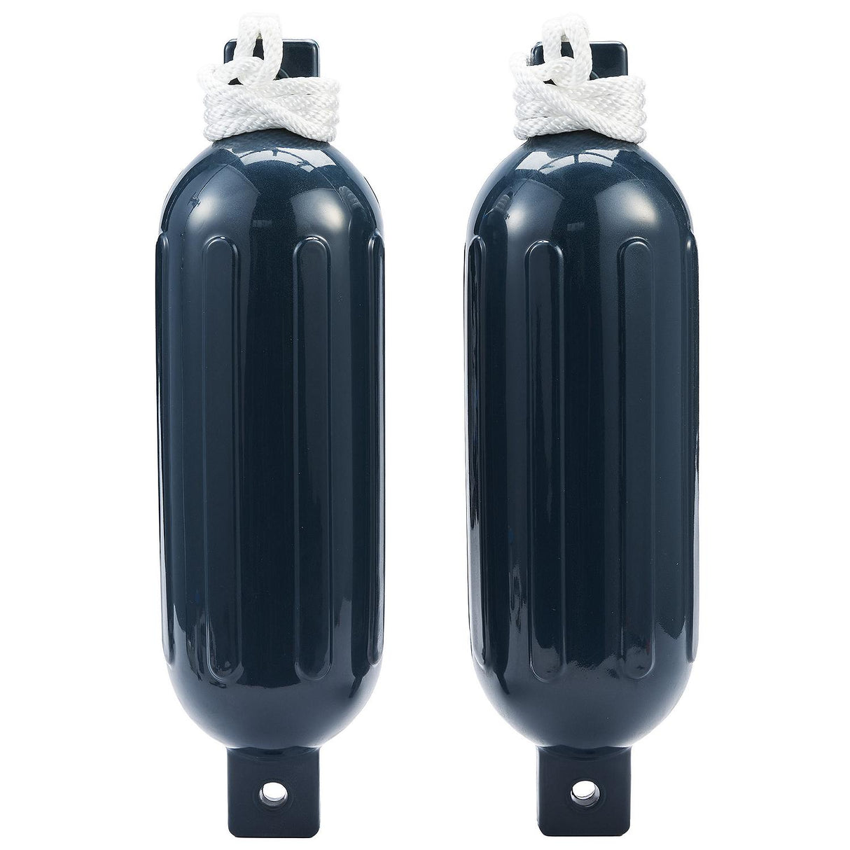 Seachoice 79253 Twin Eye Ribbed Fender Kit (Includes 2 5.5" x 20" Blue Fenders and 2 Matching 3/8 x 5' Fender Lines) - DE77202S - official Seachoice product image 9