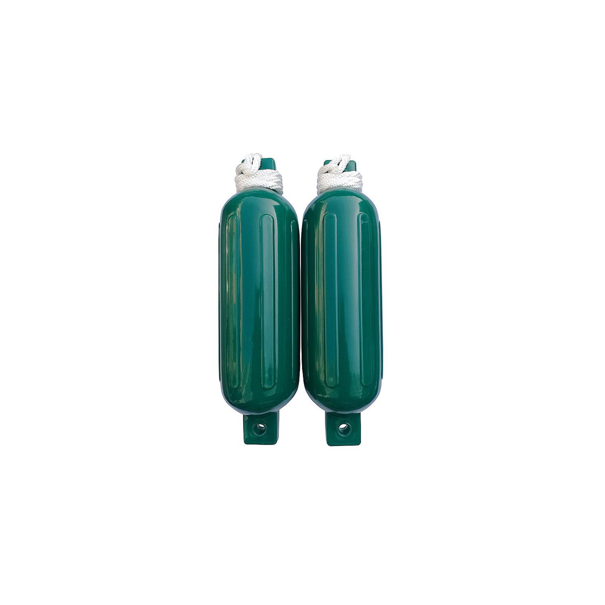 Seachoice 79257 Twin Eye Ribbed Fender Kit (Includes 2 5.5" x 20" Green Fenders and 2 Matching 3/8 x 5' Fender Lines) - DE77208S - official Seachoice product image 3