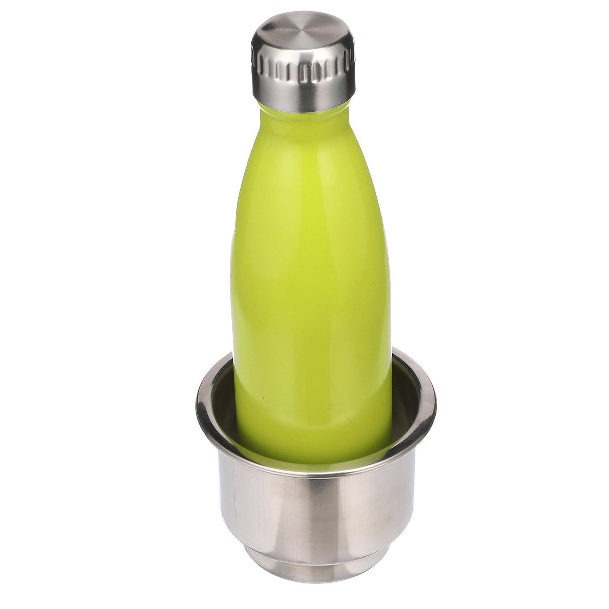 Seachoice 79371 Boat Drink Holder, Recessed, Blue LED, Stainless Steel - 79371