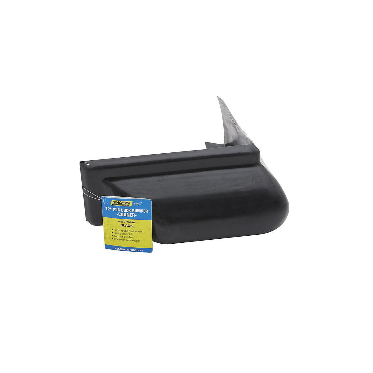 Seachoice 12 In. PVC Dock Bumper Corner, Black - DE73104S - official Seachoice product image 6