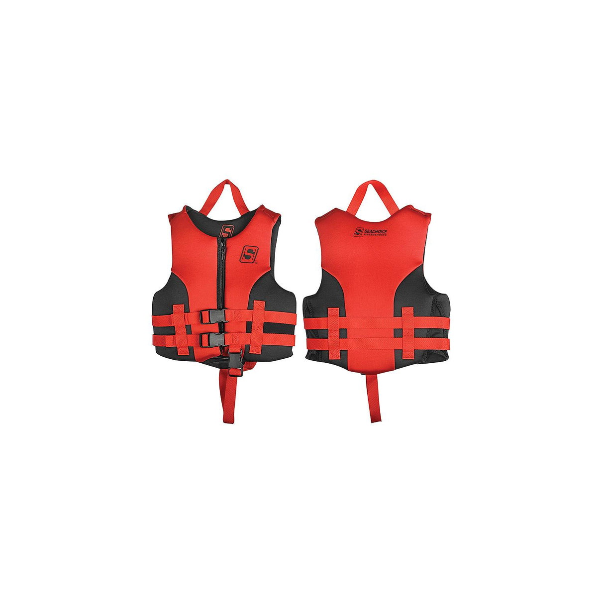 Seachoice 85101 Evoprene Multi-Sport Life Jacket - Child - Red/Black, USCG Level 70 - 85101