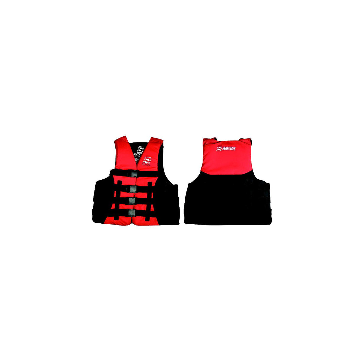 Seachoice 85107 Evoprene Multi-Sport Life Jacket - XL - Red/Black, Fits Chest 40-44 in, USCG Level 70 - 85107