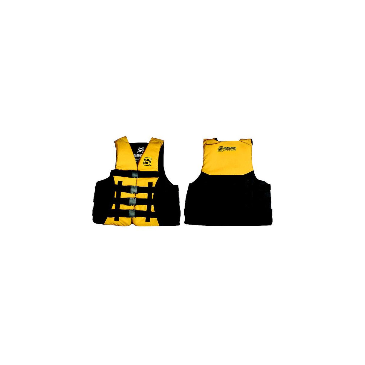 Seachoice 85127 Evoprene Multi-Sport Life Jacket - XL - Yellow/Black, Fits Chest 40-44 in, USCG Level 70 - 85127