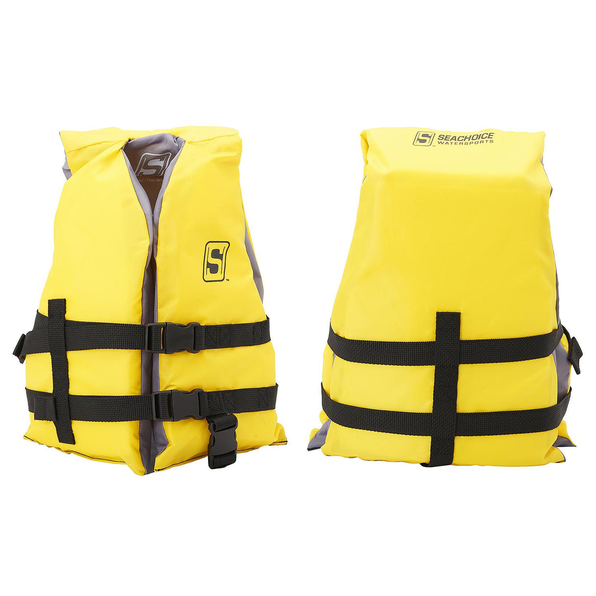 Seachoice General Purpose Life Vest, Child, Yellow, USCG/TC Approved - 86513