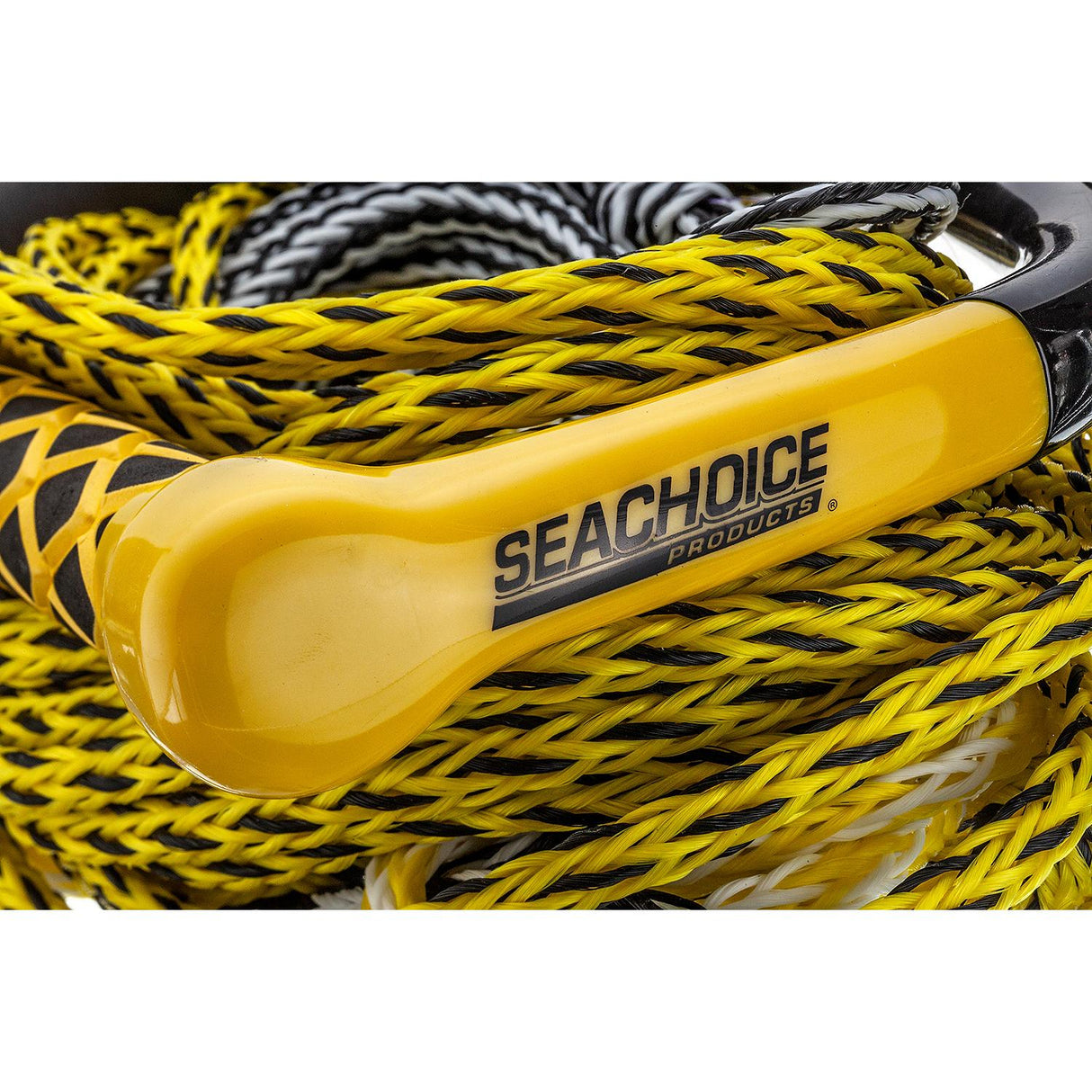 Seachoice 5-Section Wakeboard Rope, 75 Ft. Long, 15 In. Handle w/ Textured EVA Grip, 6 In. Trick Handle - 86801
