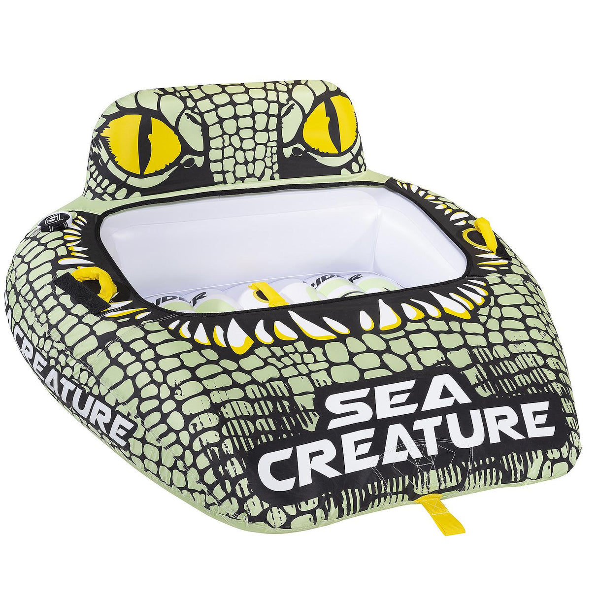 Seachoice 86903 Sea-Creature Towable Tube, Open Top Boat Tube w/ Backrests, 2 Person, 60 In. X 58 In. - 50-86903 - official Seachoice product image 8