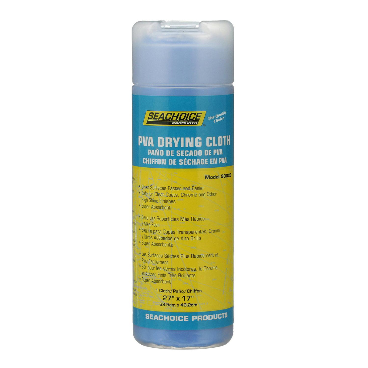 Seachoice PVA Drying Cloth, Blue, 27 In. X 17 In. - A-90026-SC