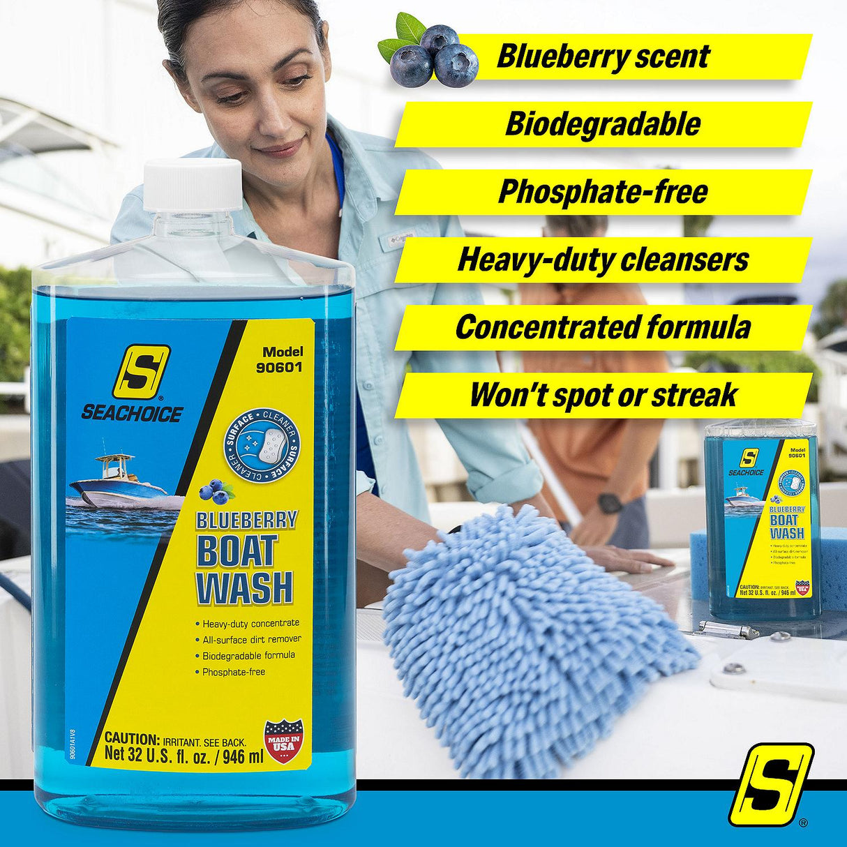 Seachoice 90601 Heavy Duty Boat Wash, 32 oz. 12/Case - 90601 - official Seachoice product image 12