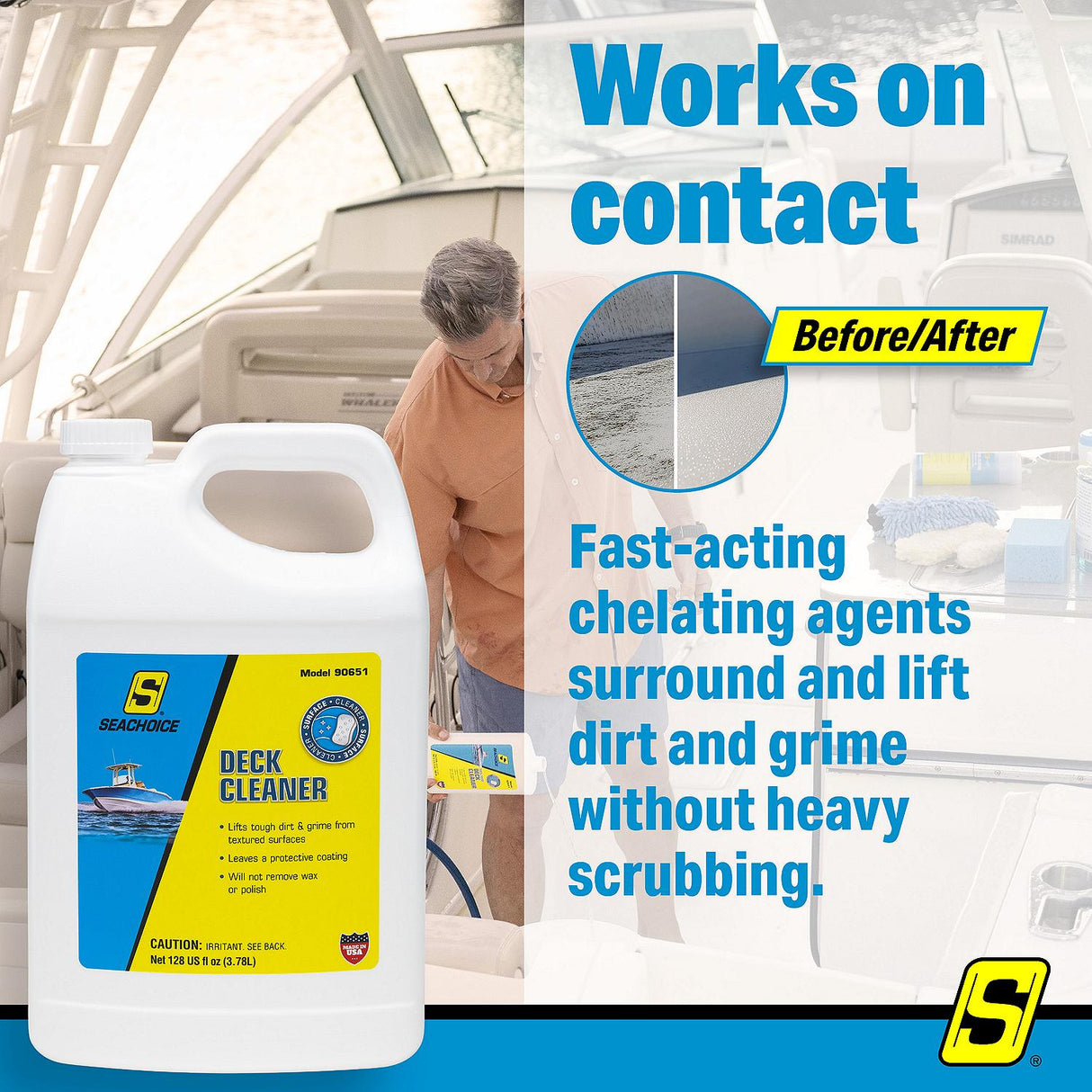 Seachoice 90651 Non-Skid Deck Cleaner, 128 Ounce - 90651 - official Seachoice product image 10