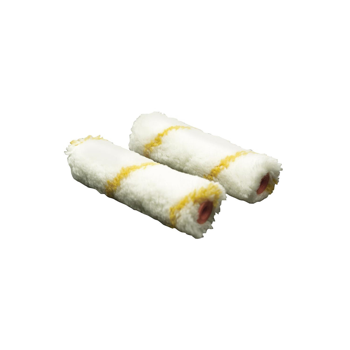 Seachoice 92926 Mini Roller Components, Acrylic, Yellow Stripe, 6", 2 Pack - 92926