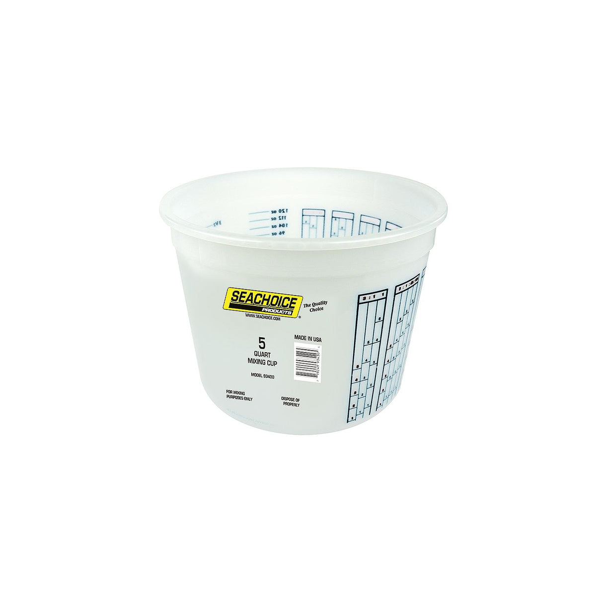Seachoice 93430 Paint Mix Container, 5 Quart - 93430