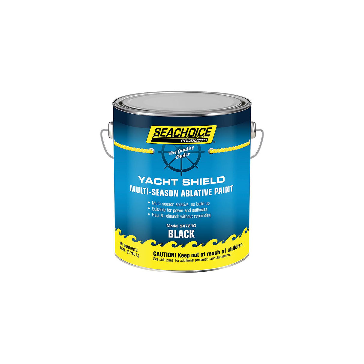 Seachoice 94721G Yacht Shield Multi-Season Antifouling Paint, Black, 1 Gallon - YPM179/1 - official Seachoice product image 3