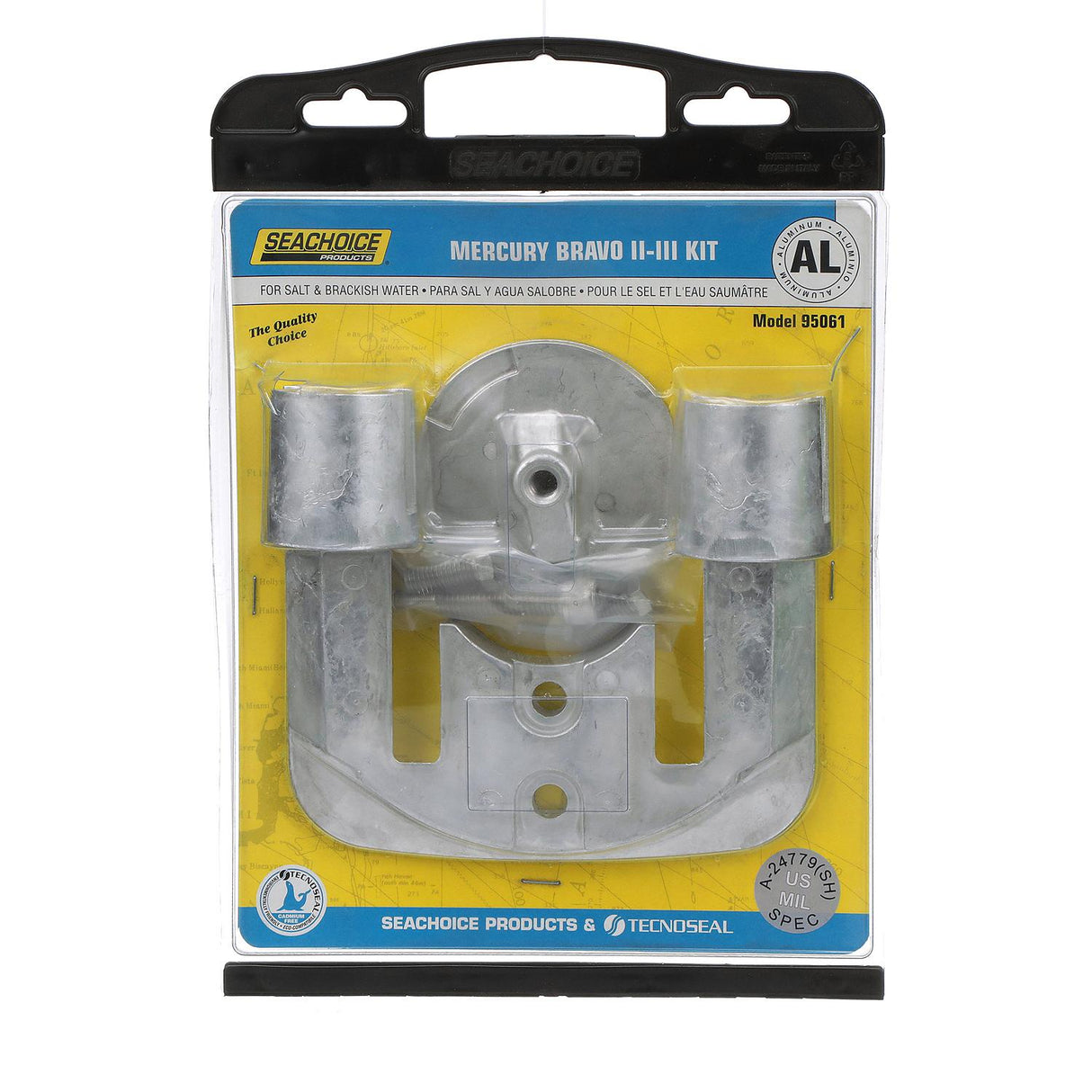 Seachoice 95061 Anode Kit, Mercruiser Bravo II (1989-Present)/III (1989-2003), Aluminum, Cadmium-Free, Environmentally Friendly - 50-95061 - official Seachoice product image 3
