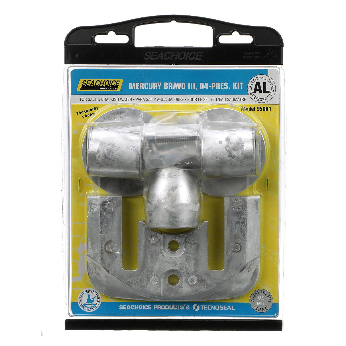 Seachoice 95081 Anode Kit, Mercruiser Bravo III (2004-Present), Aluminum, Cadmium-Free, Environmentally Friendly - 50-95081 - official Seachoice product image 3