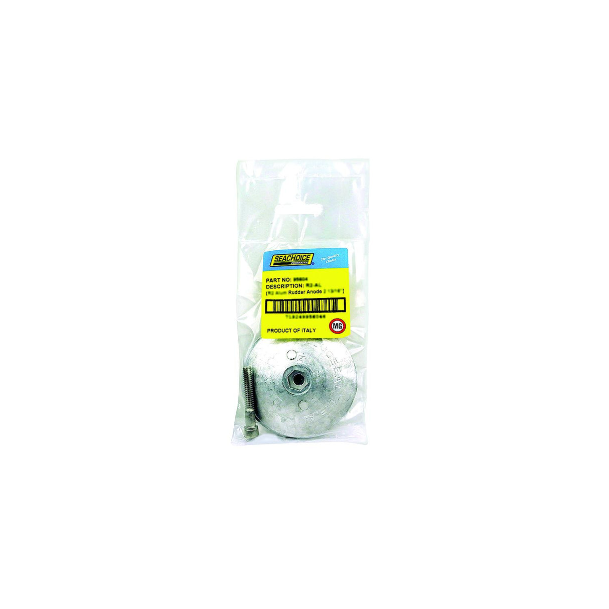 Seachoice 95606 Rudder & Trim Tab Anode w/Allen Screw, Magnesium, Model R2, Size 2-13/16" dia. x 1/2" - 95606 - official Seachoice product image 3