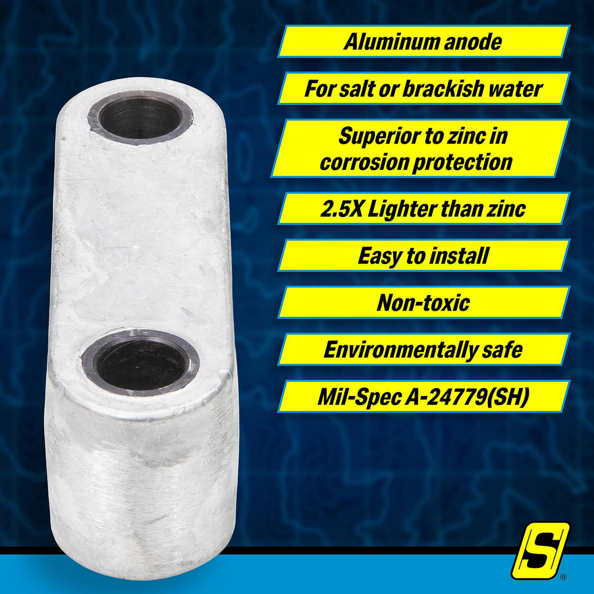 Seachoice 95639 Hamilton Jet Drive Anode, Fits: HJ274; HJ322; HJ362 - 95639 - official Seachoice product image 6