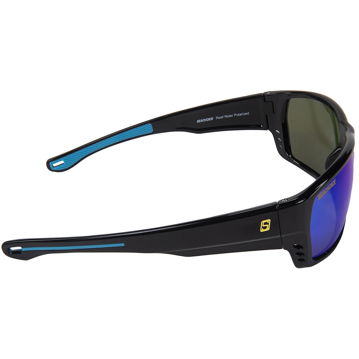 Seachoice 98800 "Reef Rider" Polarized Sunglasses, Frame: Shiny Black, Lens: Blue Mirror - YP120409000000 - image 5