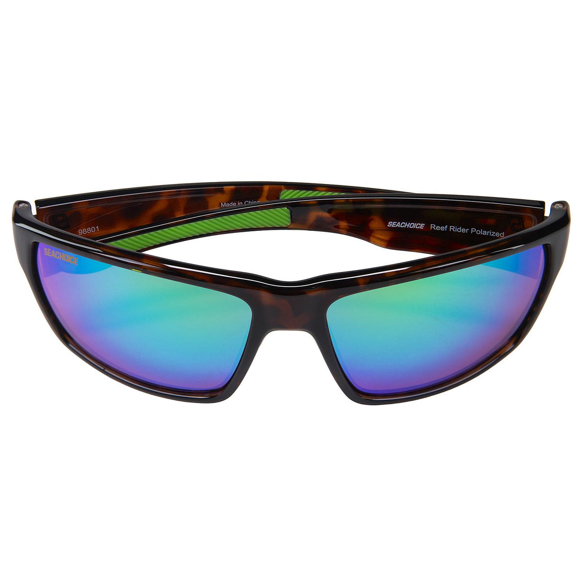 Seachoice 98801 "Reef Rider" Polarized Sunglasses, Frame: Tortoise , Lens: Green Mirror - YP120409000000 - image 4