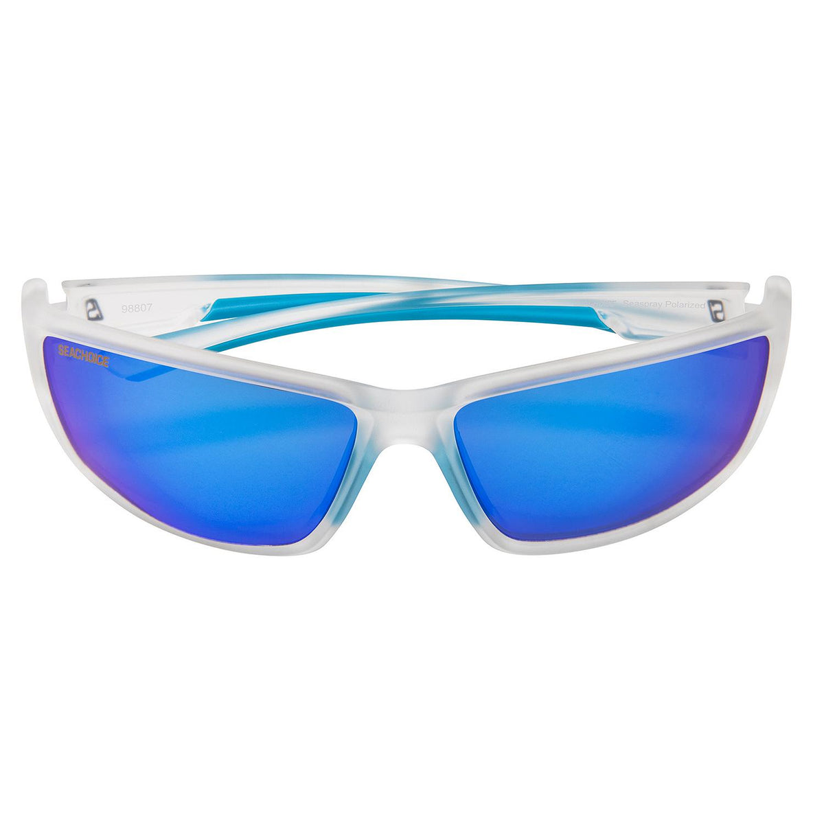 Seachoice 98807 "Seaspray" Polarized Sunglasses, Frame: Matte Clear, Lens: Blue Mirror - A182272000000 - image 5
