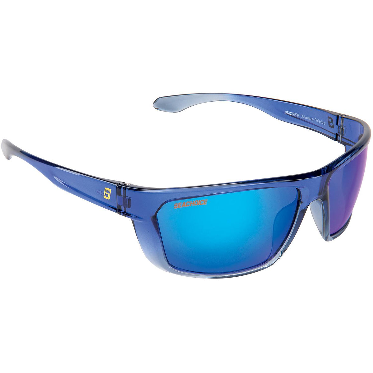 Seachoice 98808 "Odyssey" Polarized Sunglasses, Frame: Shiny Blue Fade, Lens: Blue Mirror - YP120057000000 - image 1