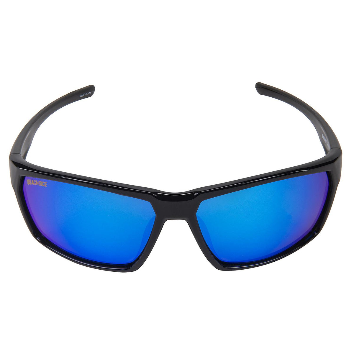 Seachoice 98810 "Sentry" Polarized Sunglasses, Frame: Shiny Black, Lens: Blue Mirror - YPA84038007000 - image 4
