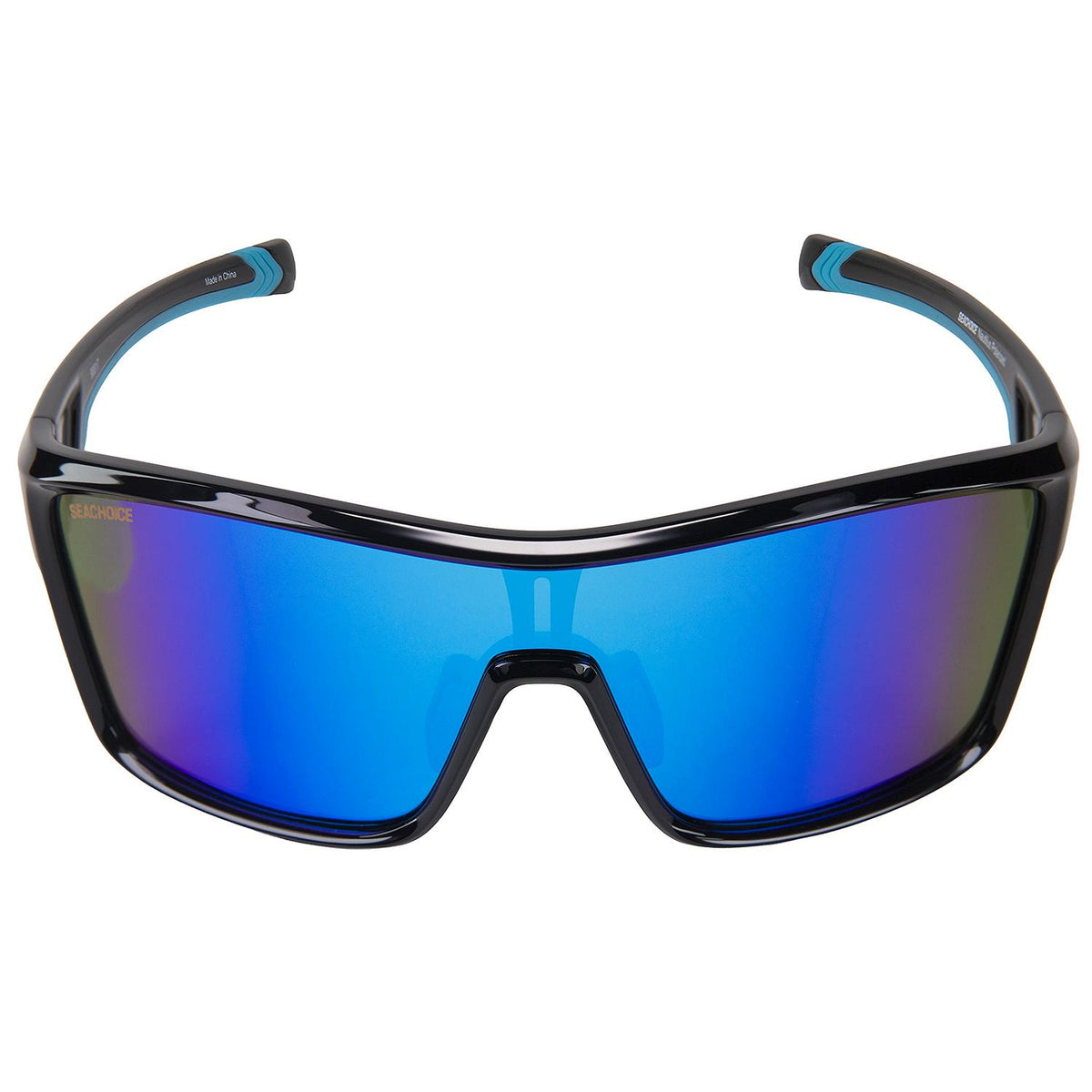 Seachoice 98817 "Nautilus" Polarized Sunglasses, Frame: Shiny Black, Lens: Blue Mirror - YP120732000000 - image 5