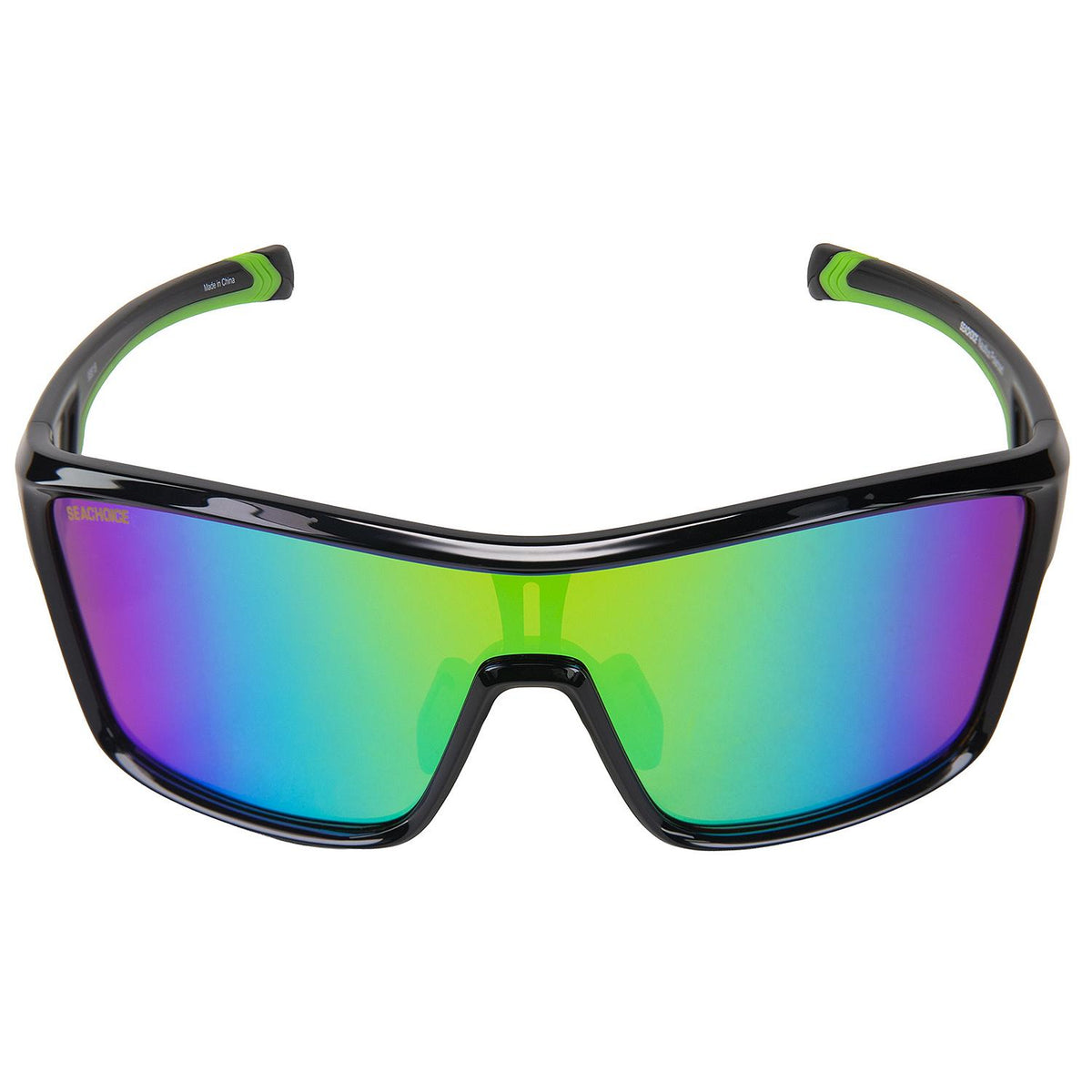 Seachoice 98818 "Nautilus" Polarized Sunglasses, Frame: Shiny Black, Lens: Green Mirror - YP120732000000 - image 3