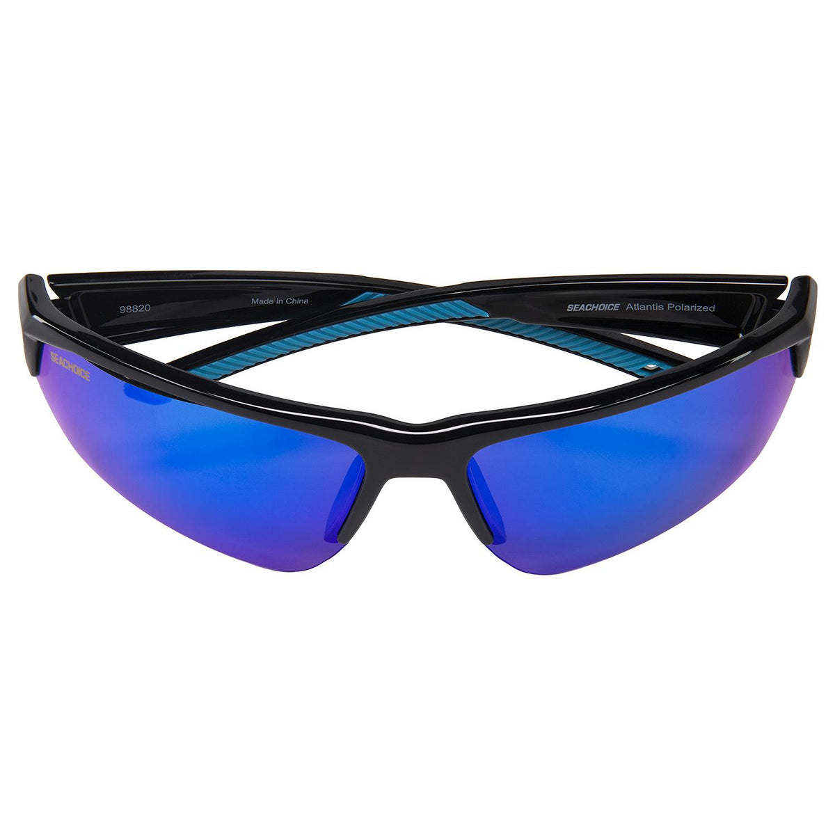 Seachoice 98820 "Atlantis" Polarized Sunglasses, Frame: Shiny Black, Lens: Blue Mirror - YP120505000000 - image 4