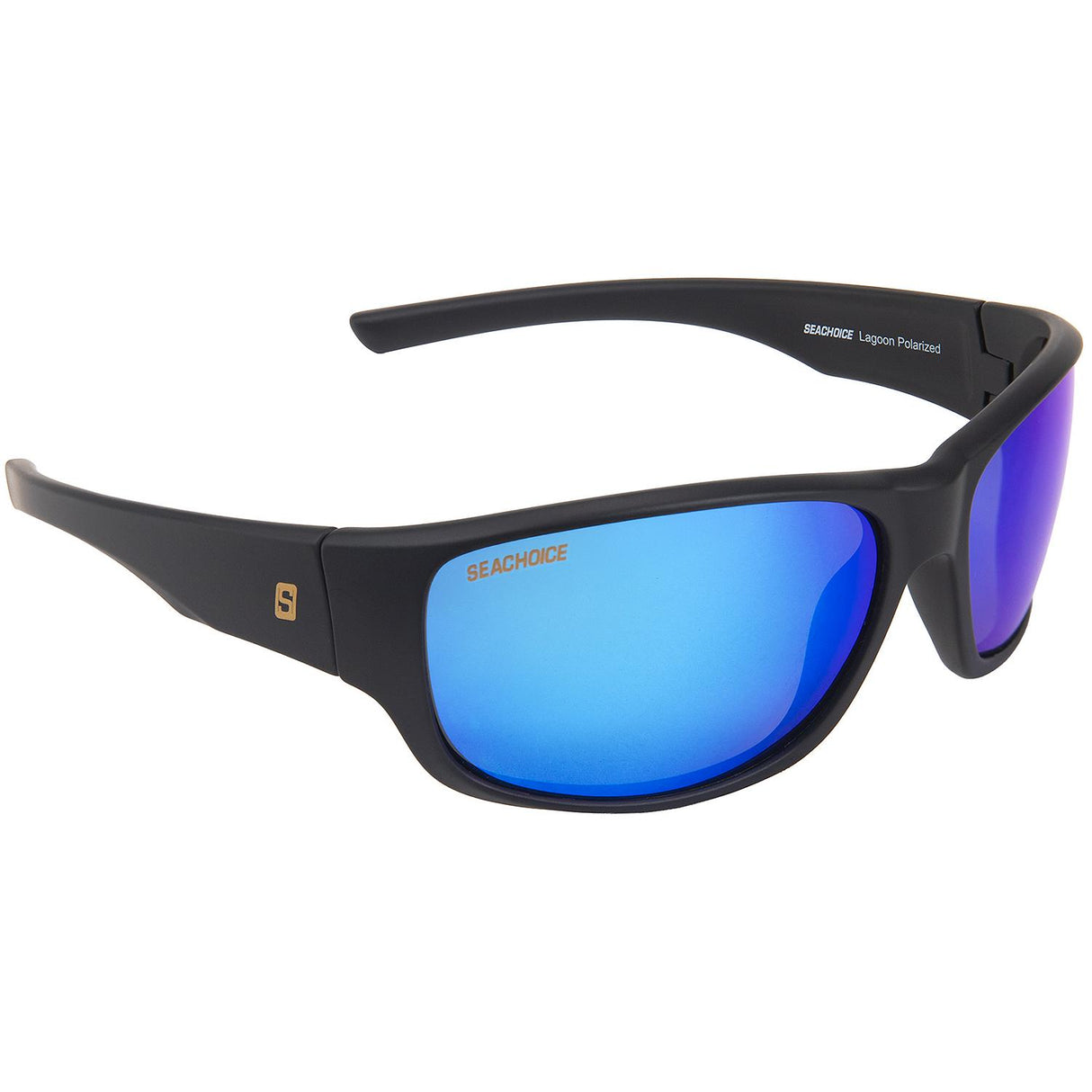 Seachoice 98825 "Lagoon" Polarized Sunglasses, Frame: Matte Black, Lens: Green Mirror - YPA81133005000 - image 2